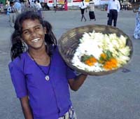 photograph of flower girl in Bangalore