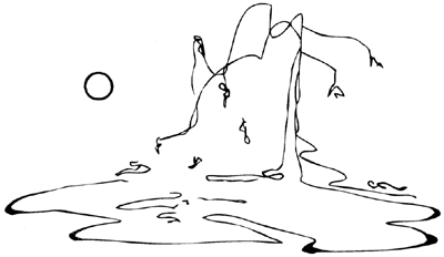 drawing illustrating the koan