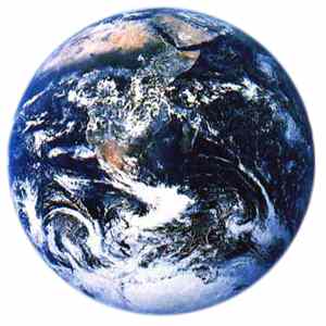 photograph of the planet earth