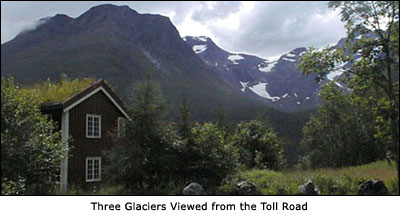 Three Glaciers Viewed from the Toll Road