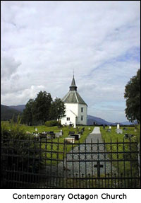 Contemporary Octagon Church in Vinge