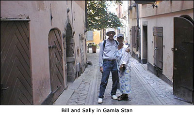 Bill and Sally in Gamla Stan