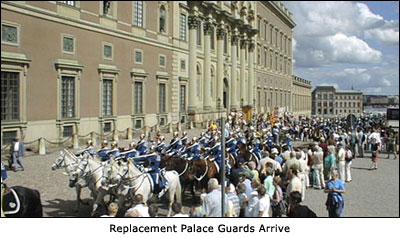 Replacement Palace Guards Arrive